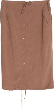 VICTORIA C. Midi Skirt Khaki