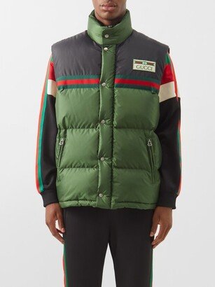 Logo-patch Quilted Down Gilet-AB