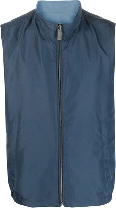 Double-Faced Zip-Up Vest