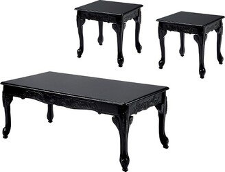 Cassia Occasional Table Set Black - HOMES: Inside + Out