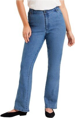 June + Vie by Roaman's Women's Plus Size June Fit Bootcut Jeans, 24 W - Medium Wash