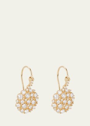 18k Yellow Gold Diamond Confetti Wire Earrings