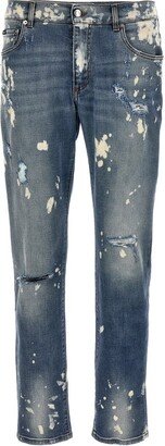 Distressed Skinny Jeans-AE