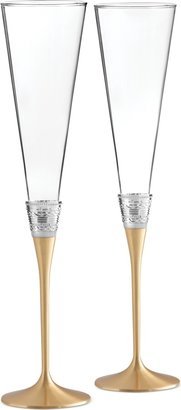 With Love Gold Toasting Flute Pair