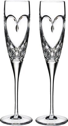 True Love Toasting Flute, Set of 2