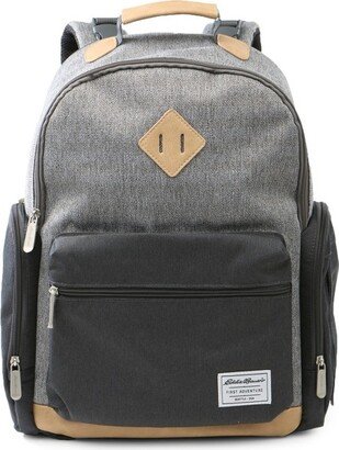 Bridgeport Places & spaces Back Pack Diaper Bag - Gray with Tan