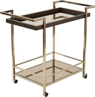 Isabella Wine Cart Champagne - OSP Home Furnishings