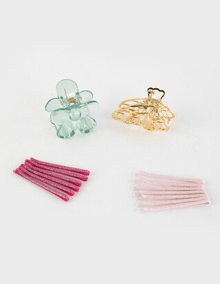 Multi Clip Pink Set