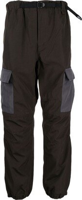 Colour-Block Panelled Cargo Trousers