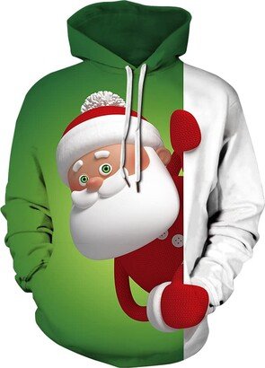 Grace's Secret Unisex 3D Ugly Christmas Sweatshirt Kangaroo Pocket Hoodies Pullover