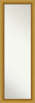 Non-Beveled Wood Full Length On The Door Mirror - Townhouse Frame - Outer Size: 18 x 52 in