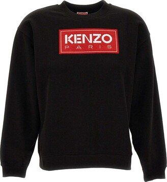 Logo Patch Drop-Shoulder Sweatshirt