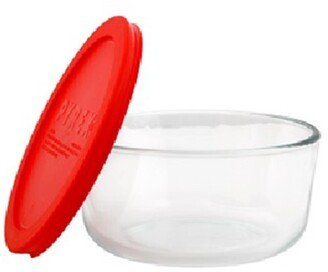 1075429 7 Cup Round Dish with Red Cover