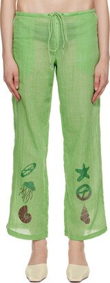 OPEN YY Green Sea Collection Lounge Pants