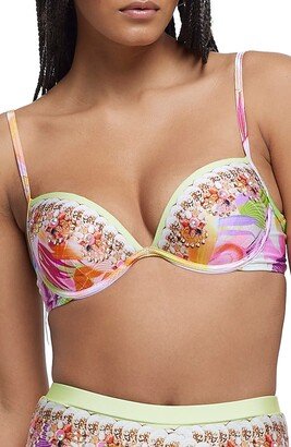 Bling Embellished Baloconette Underwire Bikini Top