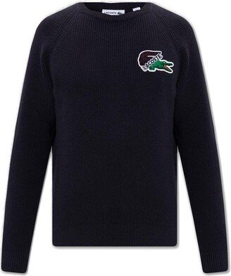 Logo Patch Knitted Crewneck Jumper