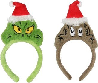 Seven Times Six Dr. Seuss The Grinch Stole Christmas Santa Grinch and Santa Max Headband 2 Pack Multicoloured