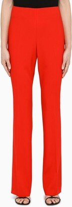 high-waisted trousers in