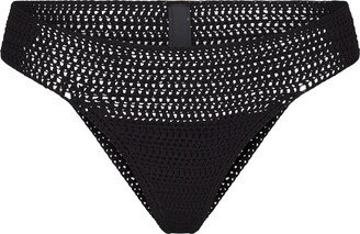 Crochet Swim Bikini Bottom | Onyx