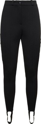 High waist twill leggings