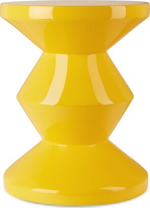 POLSPOTTEN Yellow Zig Zag Stool