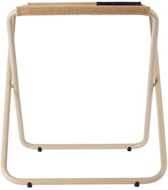 Tan, Black & Red Desert Stool-AA