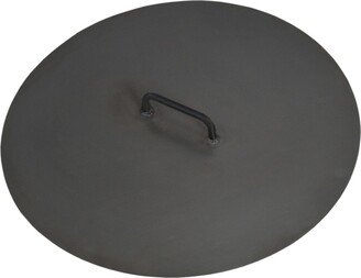 Cook King 80.5cm Steel Lid for Fire Bowls Black