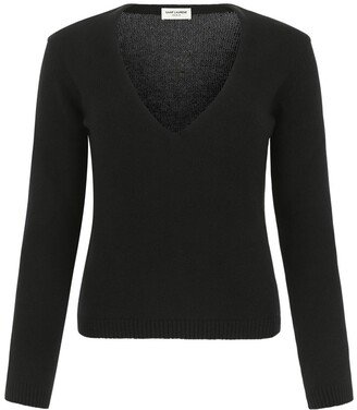 V-Neck Ribbed Jumper-AA