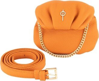 Otrera Tiny Leda Orange - Leather Belt Bag And Crossbody