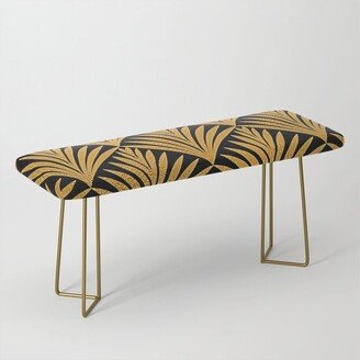 Art Deco Luxurious Gold and Ebony Black Elegant Design Benches