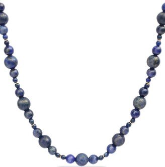 18kt recycled gold Blueberry lapis lazuli bead necklace