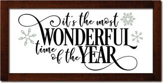 It's The Most Wonderful Time Of Year Wood Sign, Holiday Wall Decoration, Christmas Decor, Home Decor