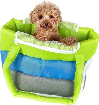 Bubble-Poly Tri-Colored insulated Pet Carrier Green-M