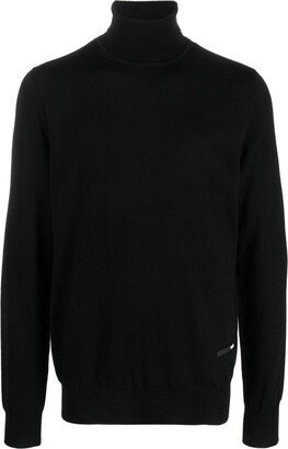 Roll-Neck Merino Wool Jumper-AL