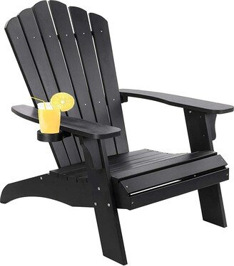 Polystyrene Adirondack Chair - Black