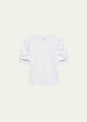 Frankie Ruched Puff Sleeve Tee