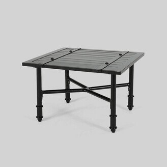 Vienne Aluminum Accent Table - Matte Black