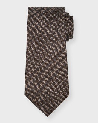 Men's Herringbone Silk Tie