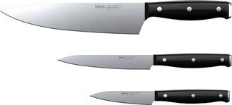 Foodi NeverDull System Essential 3pc Chef Utility and Paring Knife Set - K12003