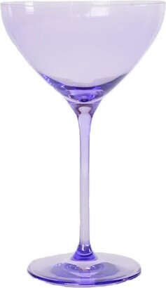 Estelle Colored Glass Lavender Martini Glasses Set of 6