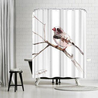 71 x 74 Shower Curtain, Zebrafinch 2 by Suren Nersisyan