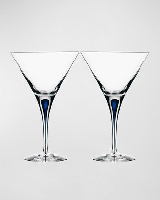 Intermezzo Blue Martini Glasses, Set of 2