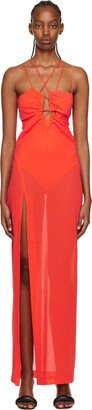 SSENSE Exclusive Orange Semi-Sheer Cover Up