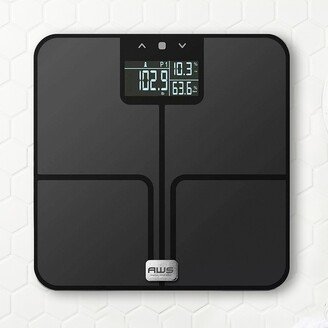 American Weigh Scales Achiever Series High Precision Digital Body Mass Index Bathroom Body Weight Scale 400LB Capacity - Black