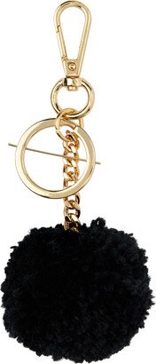 Black Pom Pom Keychain