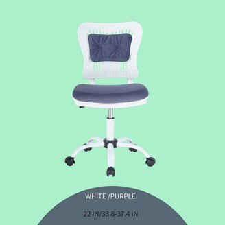 hommetree Modern Adjustable Height Office Chair with Lumbar Pillow and Wheels