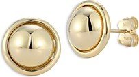 Alberto Amati 14K Yellow Gold Button Stud Earrings