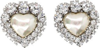 Heart Shaped Post-Back Fastened Earrings