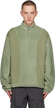 HGBB STUDIO Green Tundra Sweater