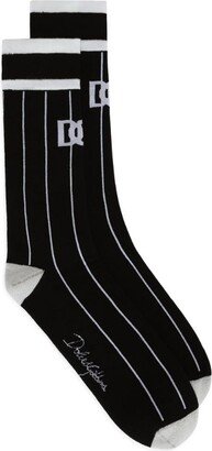 Striped Logo Socks